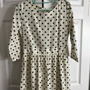 Polka dot baby doll dress